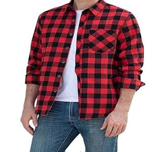 Camisa de Franela para Hombre, Fácil de Lavar, Duradera, Transpirable, Cómoda, Antiarrugas, Informal, con Nuevo Diseño - Product Image 1