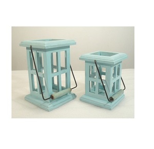 Farol de Madera y Metal para Decoración del Hogar - Product Image 2