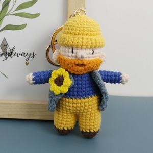 Muñeco de Ganchillo Súper Lindo de Dibujos Animados Hecho a Mano, Colgante de Lana de Gatito, Personajes Animados, Fresco y Dulce, Primavera 2025 - Product Image 1
