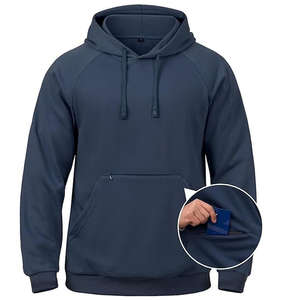 Sudaderas con Capucha para Hombre, Suaves, de Manga Larga, Casuales, con Bolsillo con Cremallera, Sudaderas con Capucha para Hombre - Product Image 2