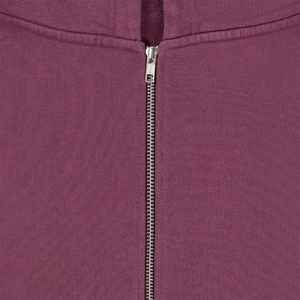 100% Cotton <b>Burgundy</b> Zip <b>Hoodies</b> Embroidered Custom Printed Regular Fit Winter Streetwear Fleece Fabric High Quality <b>Men</b> - Product Image 3