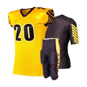 Uniforme de fútbol americano personalizado de alta calidad, conjuntos de Nueva Jersey de sublimación, mangas cortas transpirables, opciones de talla grande - Product Image 6