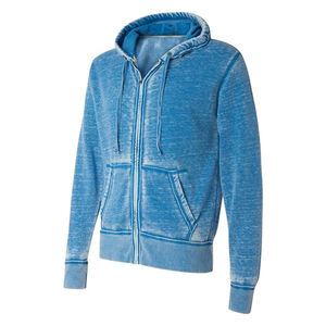 2025 ODM hommes lavage à l'acide sweat à capuche haute qualité 100% coton extensible tissu épais impression numérique à la mode hiver approvisionnement - Product Image 2