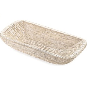 Plateau en bois fait à la main de haute qualité avec accessoires de cuisine polis plat de bol de fruits d'eau de produit pour l'hôtel à la maison - Product Image 1