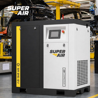 Compresseur à vis VFD à aimant permanent Super Air 7,5 kW 1,2 m³/min 8 bars pour routeurs CNC et gravure laser en ateliers publicitaires CE