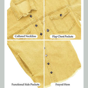 Camisa Vaquera Informal 2026 para Mujer, Servicio de Fabricación Personalizada al por Mayor, Camisa Vaquera de Algodón Transpirable de Alta Calidad para Mujer - Product Image 5