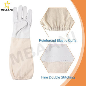 Guantes de Apicultura de Piel de Cabra Engrosada para Hombre y Mujer, Fabricados por MBAANI's Leather Industry - Product Image 5