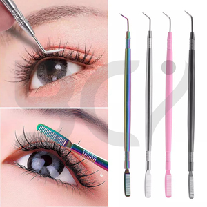 Outils de séparation pour rehaussement de cils, double tête en acier inoxydable, faciles à utiliser, antidérapants, pour la beauté des yeux - Product Image 2