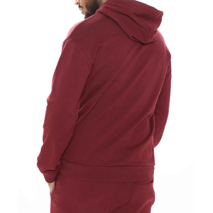 Conjunto de chándal informal de 2 piezas para hombre Sudadera con capucha de manga larga y pantalones de chándal para correr Trajes de chándal teñidos lisos - Product Image 6