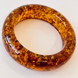 Bracelet en ambre naturel, ambre cognac; Bracelet en ambre doré, forme ronde, lisse et poli, naturel - Product Image 6