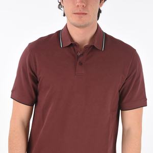 Polo OEM de tendencia, polos de algodón de alta calidad para hombre, polos informales para exteriores y ropa de calle a medida - Product Image 1