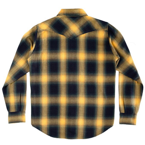 Nouvelle mode personnalisée à manches longues 100% coton boutons pression chemises pour hommes chemise en flanelle à carreaux - Product Image 2