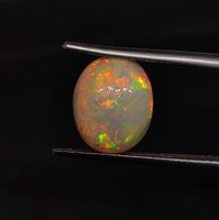 Opale d'Éthiopie de haute qualité, cabochon naturel multi-ovale, pierre précieuse faite à la main, traitement par cirage/huile, effet de jeu de couleurs/feu