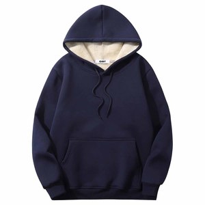 Temporada de invierno, sudaderas básicas Unisex lisas, ropa informal personalizada, Sudadera con capucha de lana, ajuste Regular, ropa de todos los colores, 100% algodón - Product Image 1