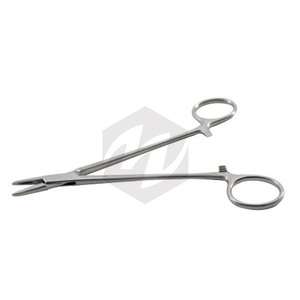 Porte-aiguille Halsey Instruments médicaux chirurgicaux Pilote d'aiguille en acier inoxydable de 5 pouces Mâchoires dentelées Pince hémostatique Suture - Product Image 2