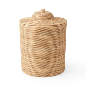 Panier à linge en rotin fait main pour la cuisine, la salle de bain, le salon, la garde-robe, rangement - Product Image 1
