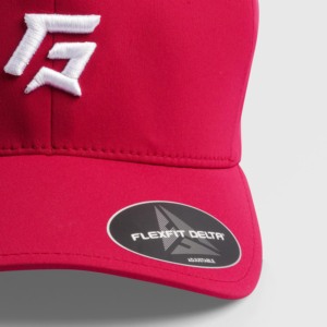 Casquettes de sport GA Delta Cap en couleur rouge brique - Product Image 4