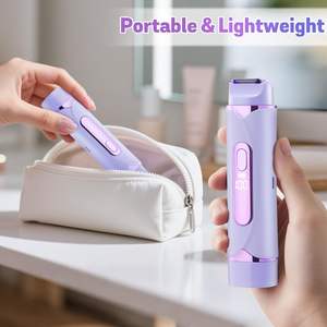 Depiladora 2 en 1 Recargable, Impermeable e Indolora para Mujer, Afeitadora para Depilación Corporal Completa, para Zonas Íntimas - Product Image 3