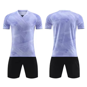 Maillots de football d'été pour hommes à séchage rapide, respirants, 100 % polyester, manches courtes, légers, extensibles dans quatre directions, personnalisables - Product Image 4