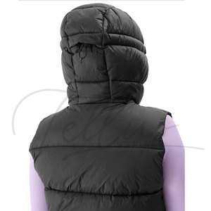 Chaleco de Invierno para Mujer, Tejido a Crochet, Acolchado, Sin Mangas, Transpirable, Cortavientos - Product Image 3