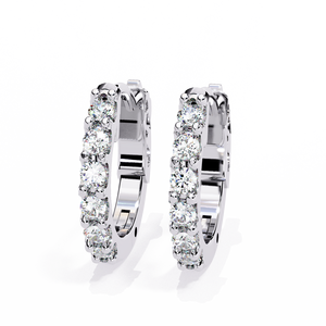 Bespoke 18K <b>Gold</b> 0.18ct Lab Grown Diamond Earrings | Premium Sculptural Designer Studs | Modern High-Lustre Sustainable Unisex - Product Image 1