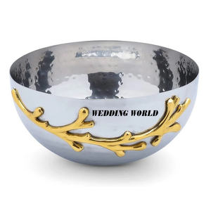 Tazón de Chocolate Decorativo de Metal con Soporte, Forma Redonda, Tazón para Dulces, Diseño Clásico y Elegante, Nuevo Tazón de Chocolate de Metal - Product Image 3