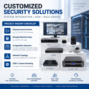 Solution de système de vidéosurveillance IA, caméra IP Starlight 4MP, NVR, plateforme de gestion centralisée IA Edge Computing, OEM - Product Image 5