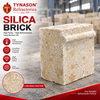 Briques réfractaires isolantes en silice Tynason pour économie d'énergie, pour cheminées de fours à verre et chambres de stockage thermique haute température