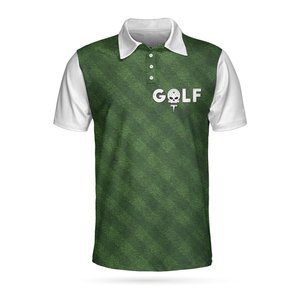 Polos de Golf Estampados de Primera Calidad, Manga Corta, para Hombre, 100% Poliéster, Transpirables, de Secado Rápido, con Logotipo Personalizado - Product Image 1