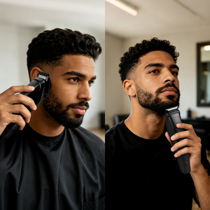 Tondeuse à barbe rechargeable pour hommes, tondeuse et <span class=keywords><strong>rasoir</strong></span> sans fil pour le visage, le cou, la zone inguinale et l'entretien masculin - Product Image 5