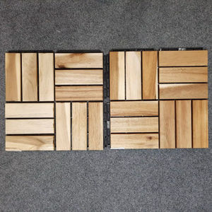 Baldosas de Madera de Acacia Maciza Encajables para Jardín, Balcón y Patio - Product Image 1