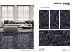 Jazz 600x1200mm Poli Grande Taille Sol et Mur Céramique Porcelaine Vitrifiée Glacée Haute Brillance Carreaux - Product Image 5