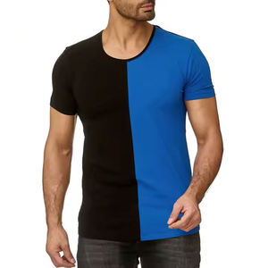 O Cou Hommes T Shirt Dernier Produit de Mode de Haute Qualité Tissu Coton Polaire Manches Courtes Logo Personnalisé Impression OEM Service - Product Image 2