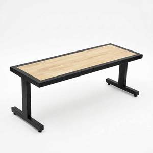 SAHO Minimalist Design <b>Dining</b> <b>Chair</b> 120x45x43(cm) GA68005 Stable I-Shape Eating Bench - Product Image 1