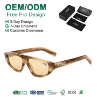 Lunettes de soleil Mellume, nouvelle collection, monture petite et élégante, style œil de chat, en acétate, verres polarisés TAC, monture intégrale, pour extérieur, personnalisables avec logo.
