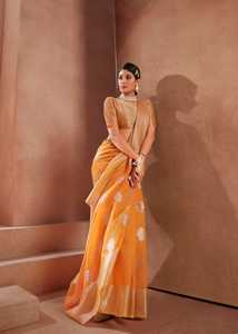 เสื้อผ้าอินเดีย Modal ผ้าไหมด้วยเงิน Zari ทอผ้าผู้หญิง Saree ชุดลำลองสำหรับการส่งออกทั่วโลกในราคาที่เป็นกลุ่ม - Product Image 6