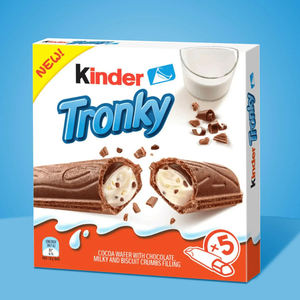 Barras de Chocolate Ferrero Kinder Tronky, Precio de Exportación al por Mayor, Paquete de 3 Barras de 3x5, Barras de Oblea Crujientes de 90g - Product Image 4