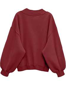 Oversized Women's Hooded Nonwoven Sweatshirt Loose Fit Winter Front Logo Customizable - Product Image 5