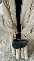 Robe Abaya Maxi Élégante d'Été de Créateur de Dubaï, Confortable, Infroissable, en Soie Faite à la Main, Vêtement de Prière Musulman Traditionnel