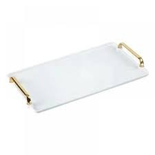 Bandeja DE SERVICIO DE ACERO INOXIDABLE Rectangular decorativa por encargo de alta calidad con diseño grabado a mano Apto para lavavajillas y horno - Product Image 4