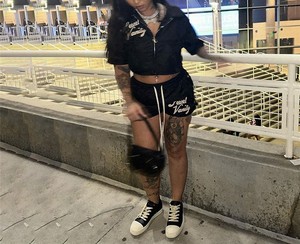 2024 Oem Custom Embroidery Turn-<b>down</b> Collar Short Sleeve Top and Short <b>Pant</b> 2 Piece Set Custom Loose Casual Zipper Women's Set - Product Image 4