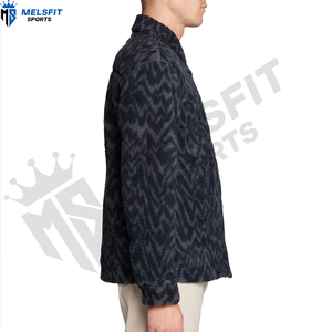 Vestes d'hiver pour hommes à manches longues, en polaire personnalisée, couleur unie, chaudes, coupe-vent, respirantes, écologiques, avec logo sur le devant - Product Image 4