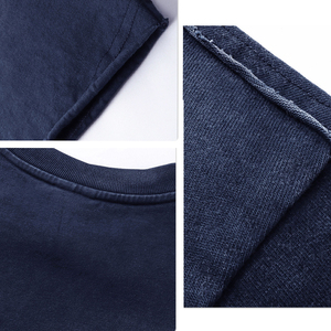 T-shirt grande taille en coton lavé Vintage de haute qualité personnaliser 300gsm hommes T-shirt uni à col rond pour hommes expédition DDP - Product Image 4