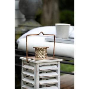 Farol de Madera Blanco, Perfecto para Decoración Navideña, Bodas, Fiestas, Hogares, Cocinas, Hoteles y Decoración Rústica de Mesa, de la India - Product Image 2