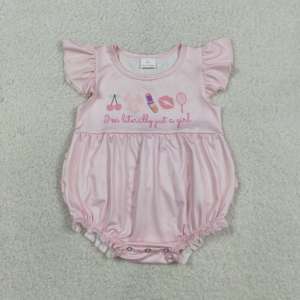 Baby Girls Color Block <b>Bubble</b> Romper Flutter Sleeve Peach <b>Top</b> Mint Bottom Yellow Bow Side Snap Crotch Infant Summer Soft Onesie - Product Image 5