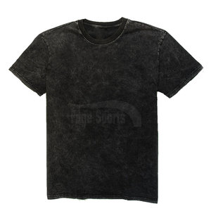New Design Acid <b>Wash</b> T-Shirt Best Quality Men Solid Color T Shirt Oversized Plain Acid <b>Wash</b> T Shirt - Product Image 1