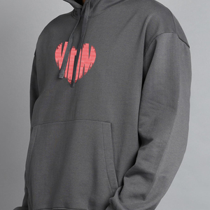 Sudadera con Capucha Personalizada de Felpa Gruesa 100% Algodón, de Alta Calidad, Talla Grande para Hombre, Bordada con Pedrería, Ecológica - Product Image 2