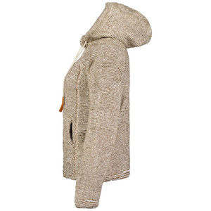 Chaqueta con cremallera polar cómoda y cálida de estilo único, chaqueta con capucha ajustable transpirable ligera al por mayor con logotipo personalizado - Product Image 4