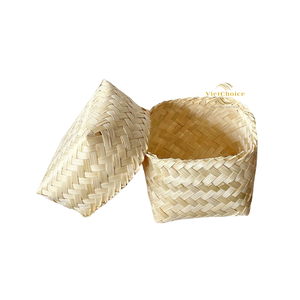 Prix bon marché Panier en rotin de bambou de haute qualité Accessoire de meuble personnalisable durable Prix spécial Fabricant du Vietnam - Product Image 6