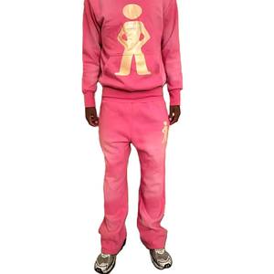 Haute qualité nouveau personnalisé strass survêtements pantalons hommes strass hommes sweat et joggeurs survêtement ensemble Streetwear - Product Image 4